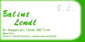 balint lendl business card